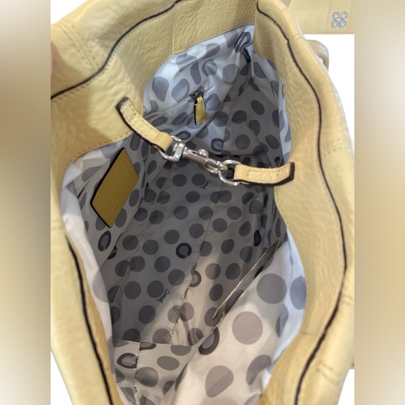 COACH Julia Op Art Butter Yellow Tote with Matching Wallet & Dust Bag - Picture 8 of 13